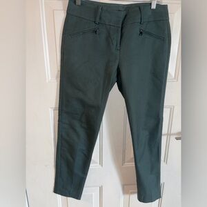 Ann Taylor Green Straight Leg Pants